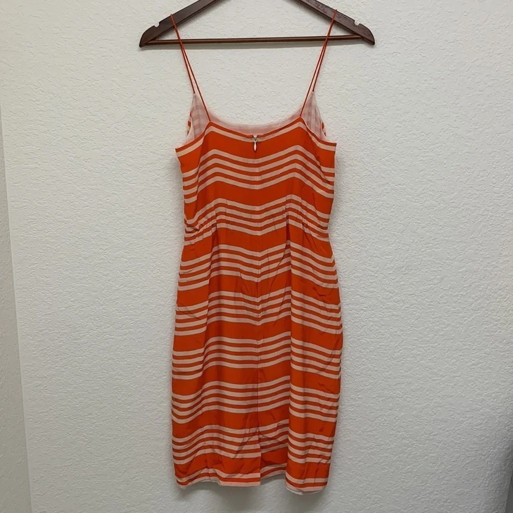 J. Crew Orange and White Stripe Mini Dress - 2